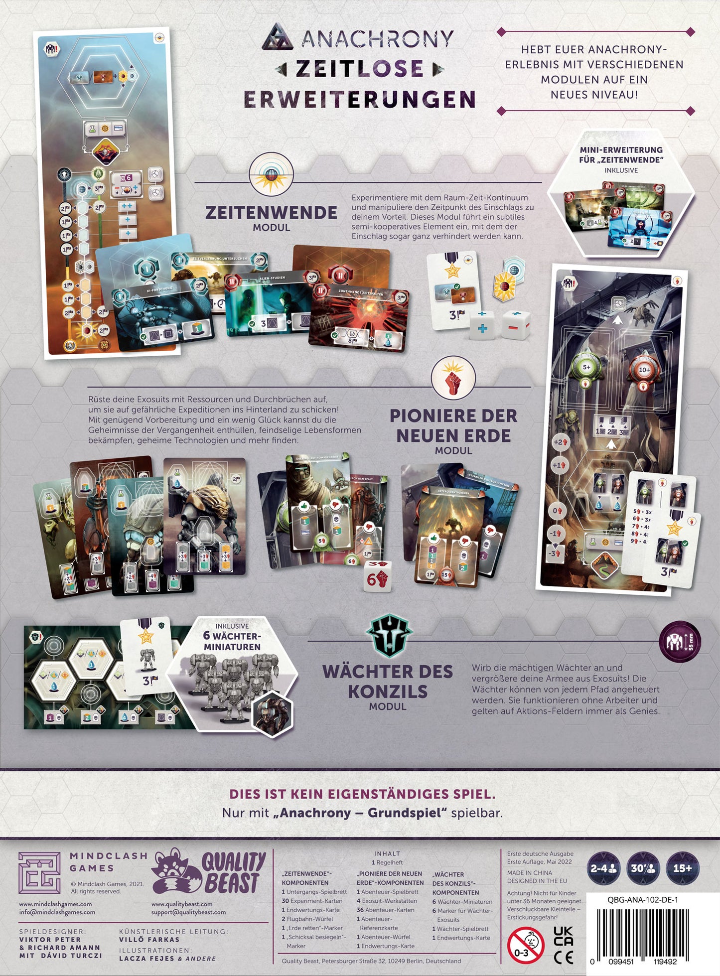 Anachrony: Zeitlose Erweiterungen